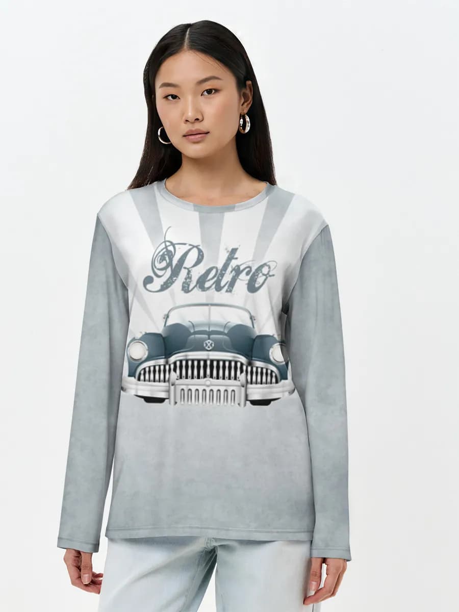 Women's long sleeve shirt. Cotton