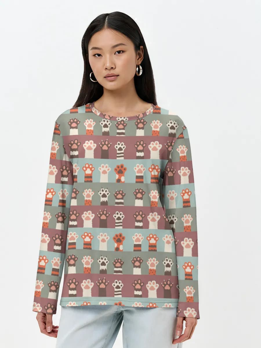 Women's long sleeve shirt. Cotton