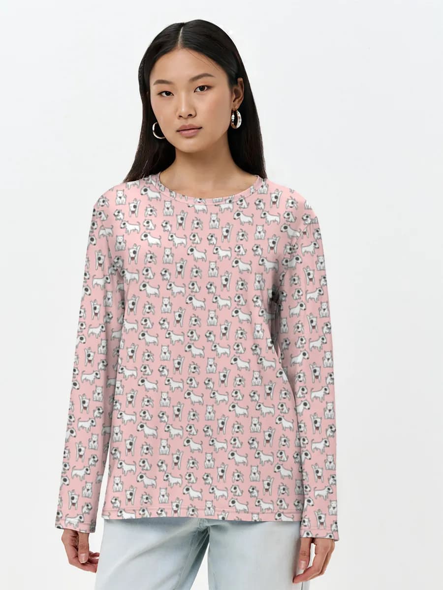 Women's long sleeve shirt. Cotton