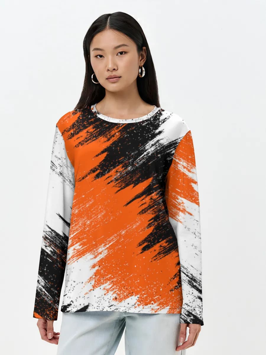 Women's long sleeve shirt. Cotton