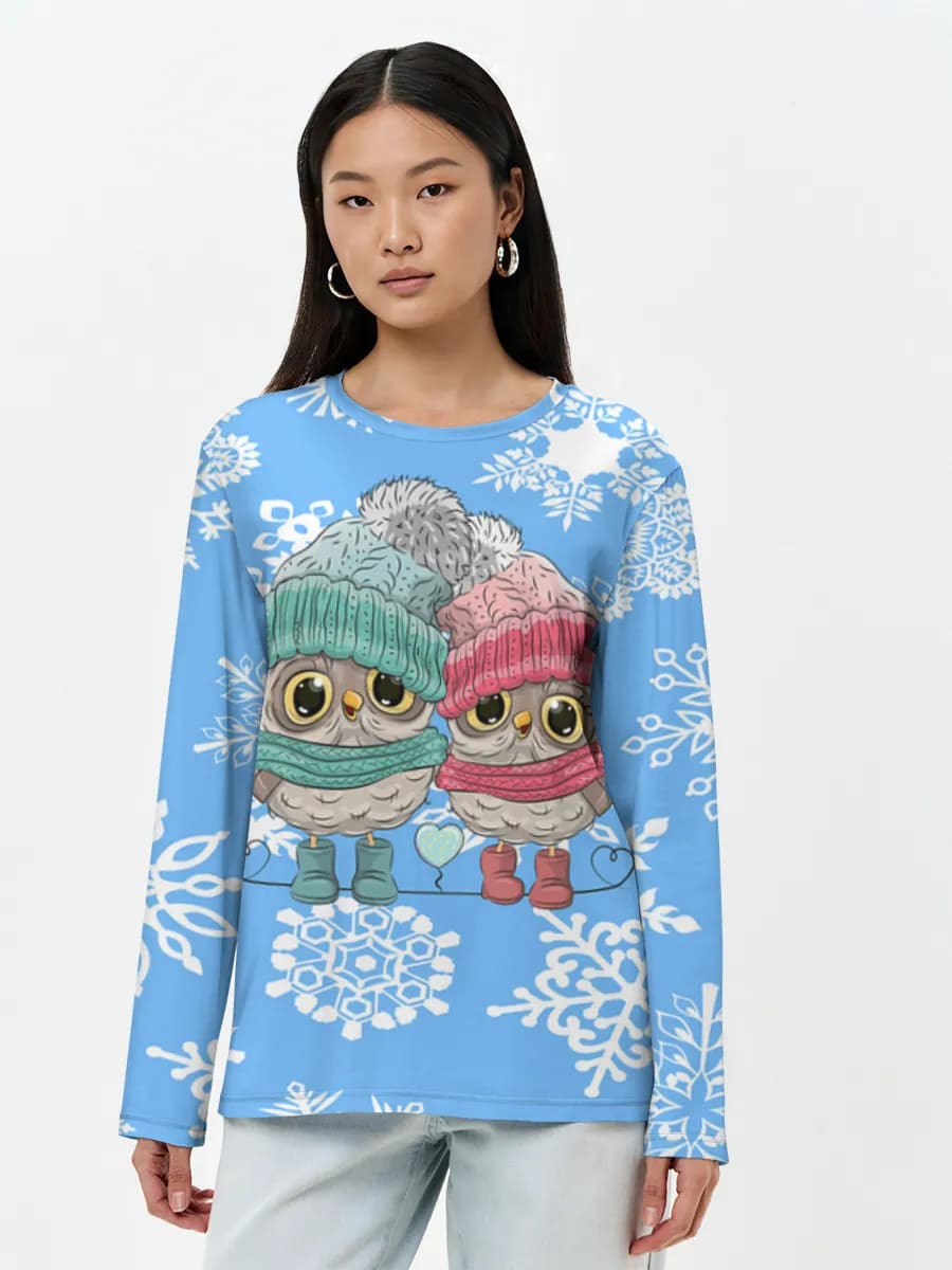 Women's long sleeve shirt. Cotton