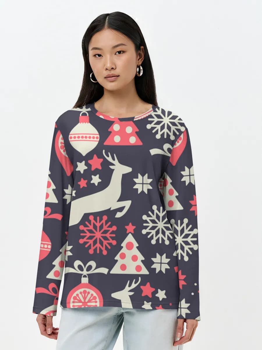 Women's long sleeve shirt. Cotton