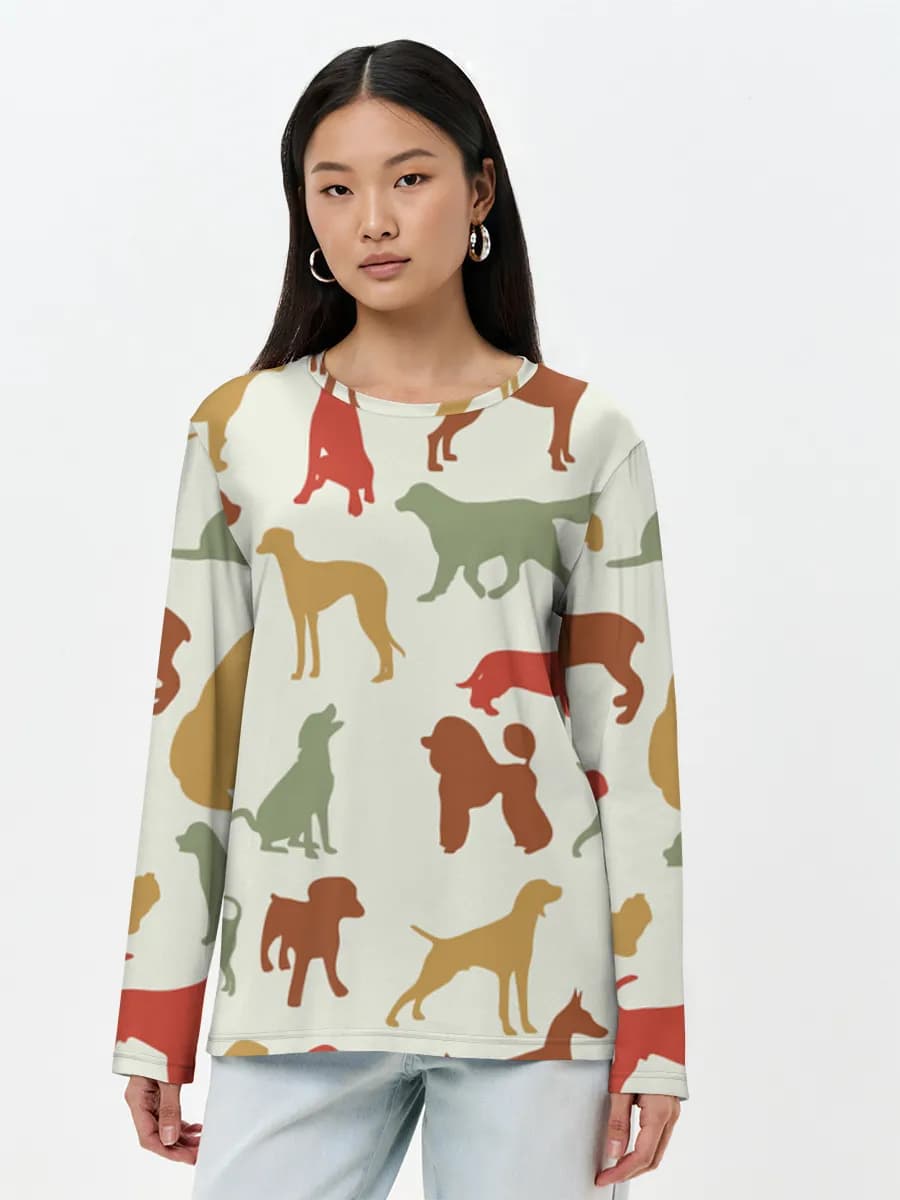 Women's long sleeve shirt. Cotton