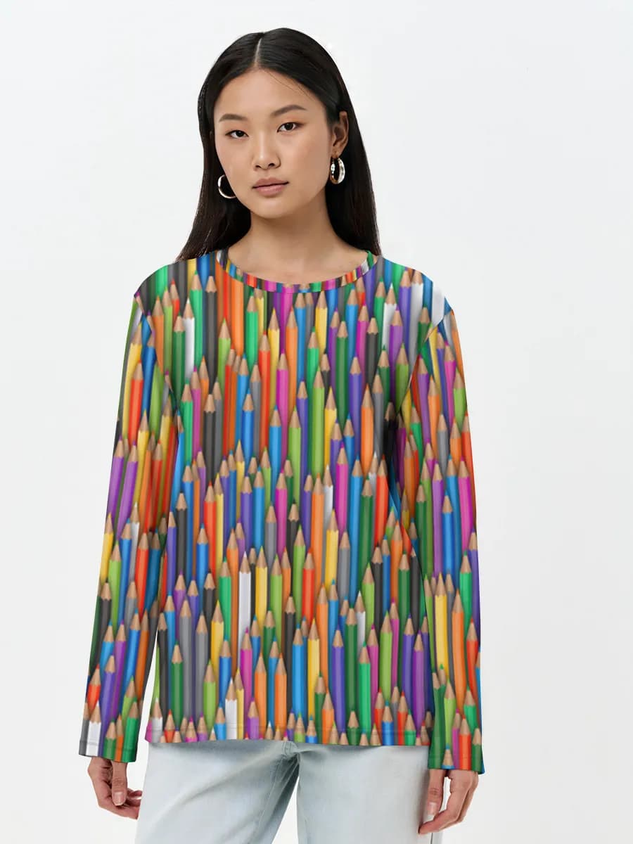 Women's long sleeve shirt. Cotton