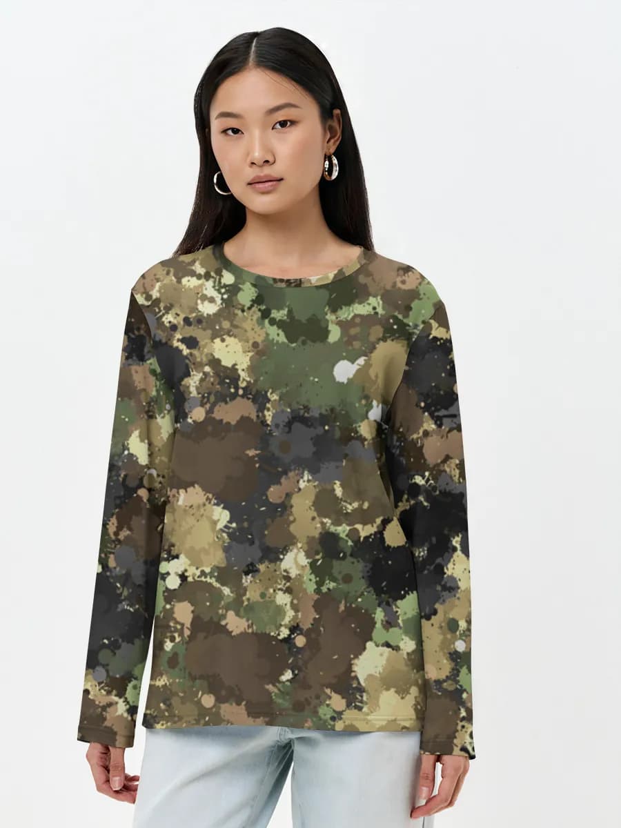 Women's long sleeve shirt. Cotton