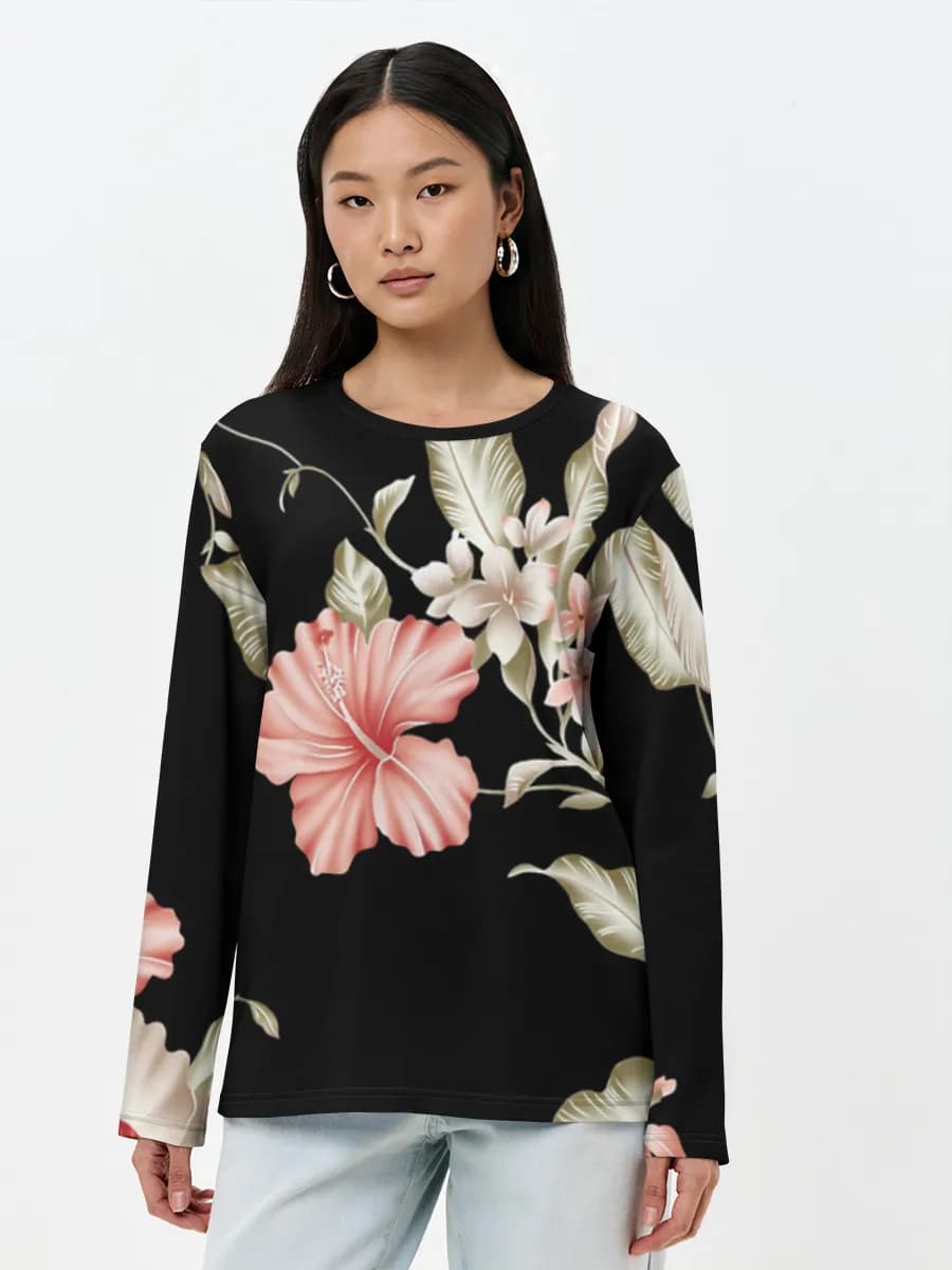Women's long sleeve shirt. Cotton
