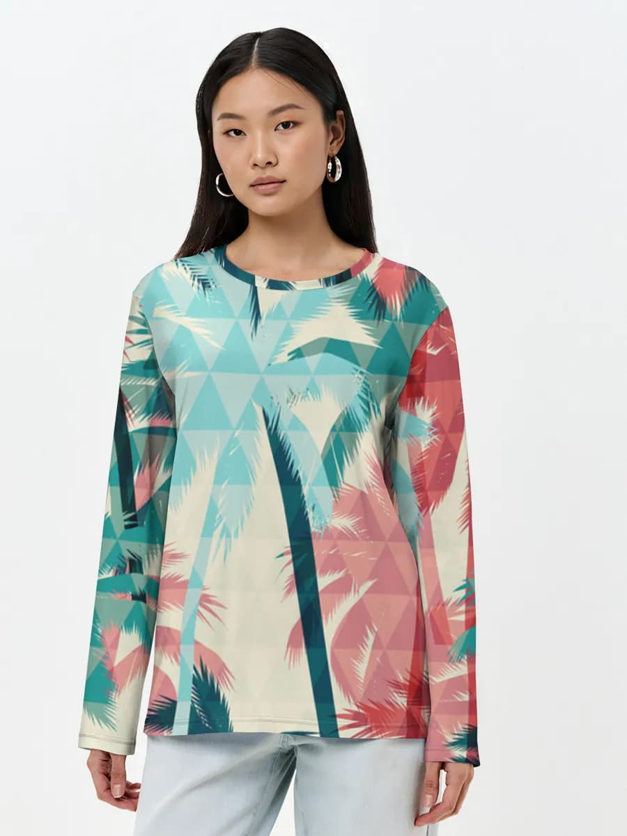 Women's long sleeve shirt. Cotton