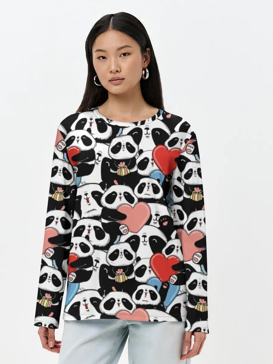 Women's long sleeve shirt. Cotton