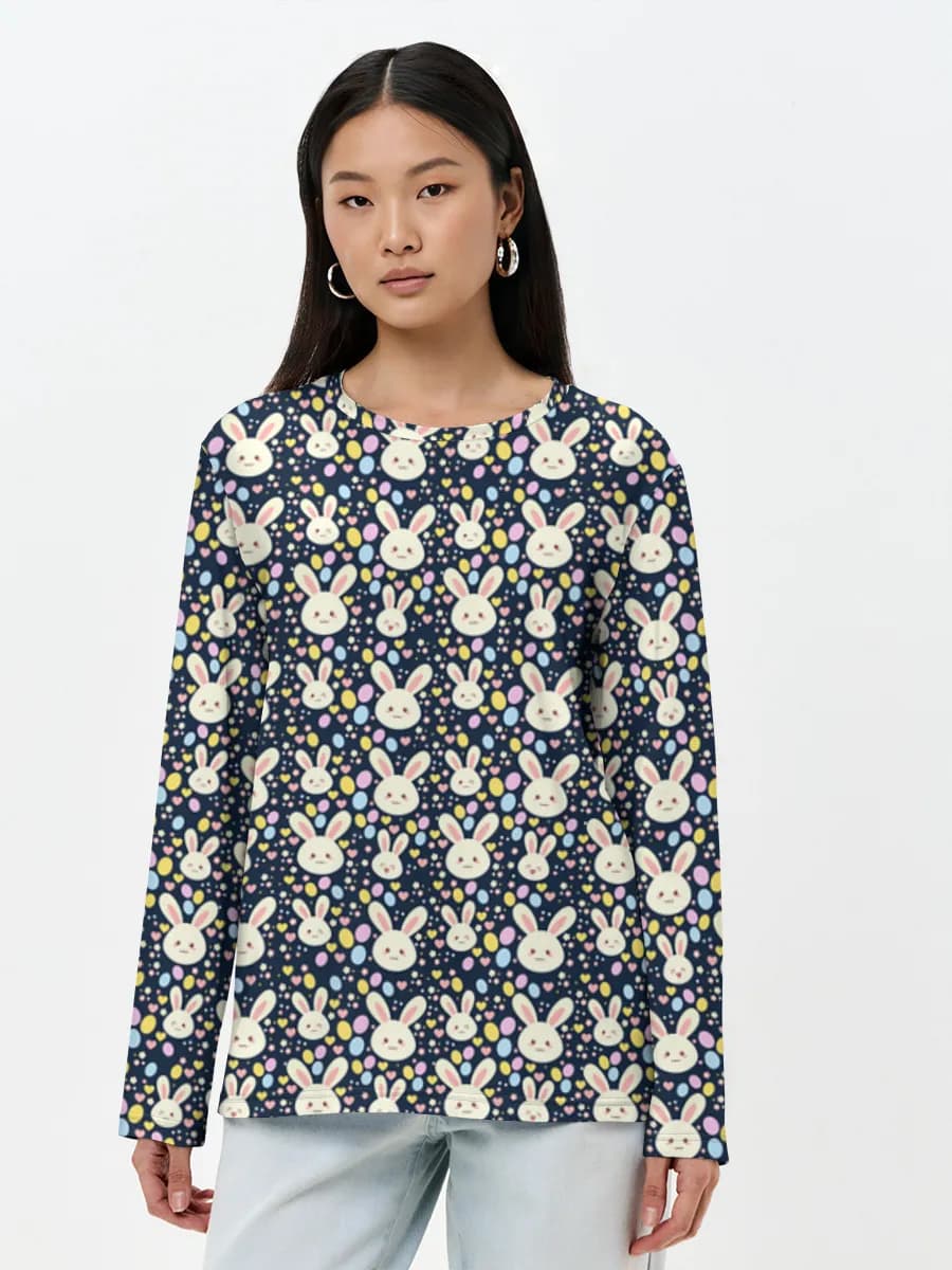 Women's long sleeve shirt. Cotton