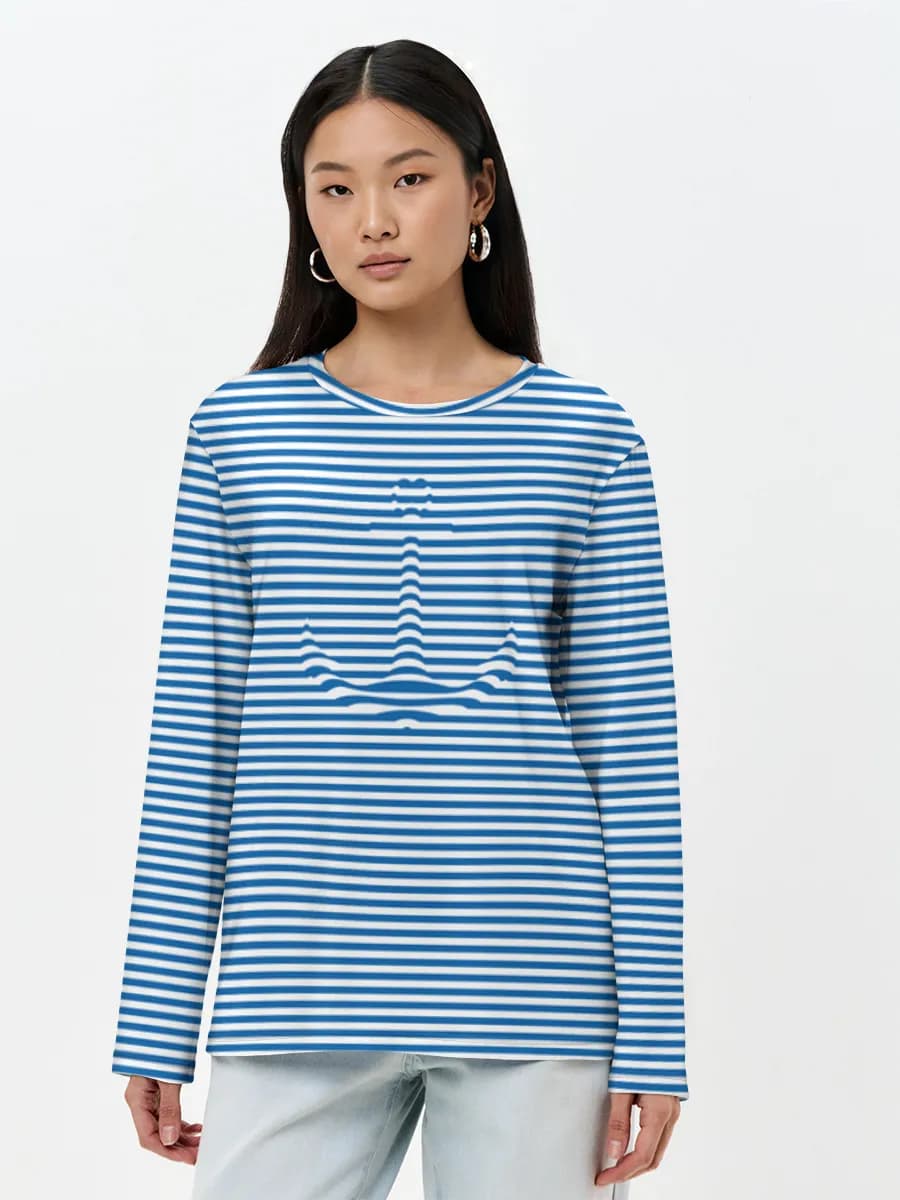 T-shirt Coton Manches Longues Femme