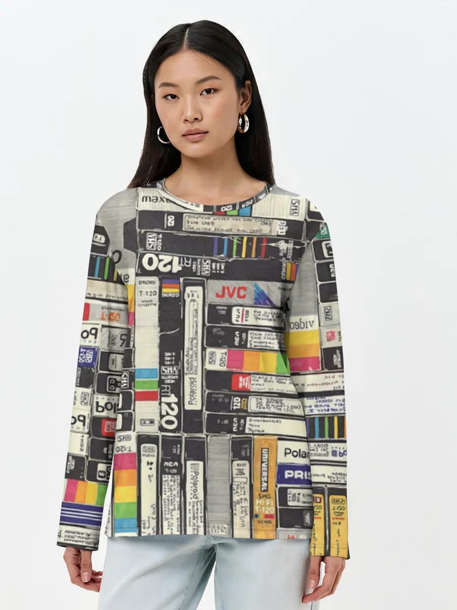 Women's long sleeve shirt. Cotton