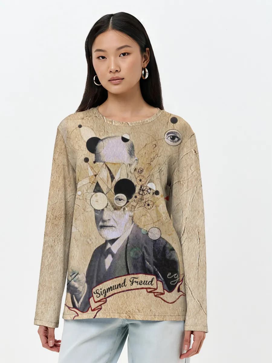 Women's long sleeve shirt. Cotton