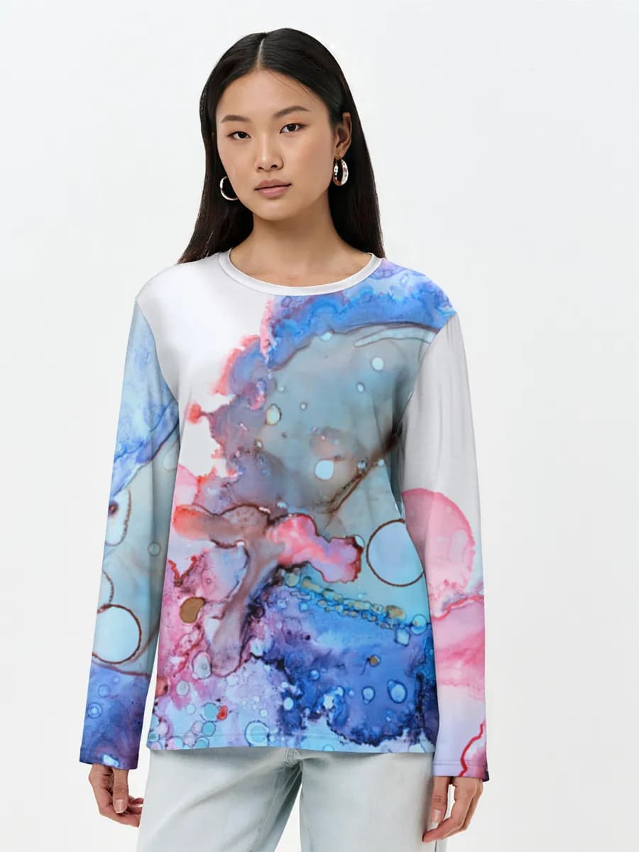Women's long sleeve shirt. Cotton