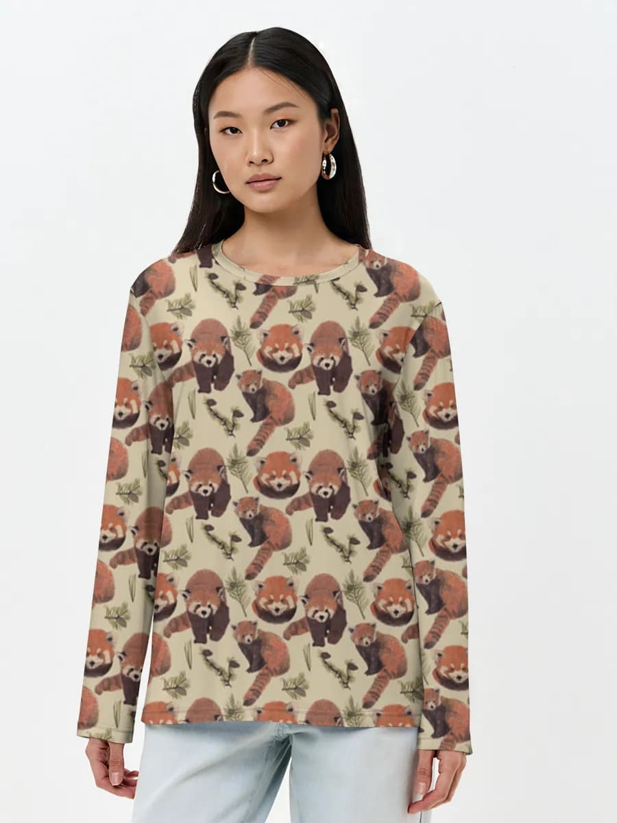 T-shirt Coton Manches Longues Femme