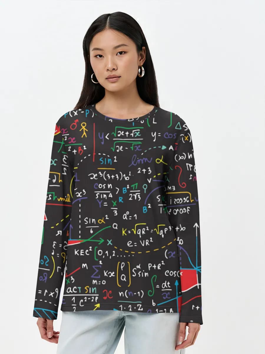 Women's long sleeve shirt. Cotton