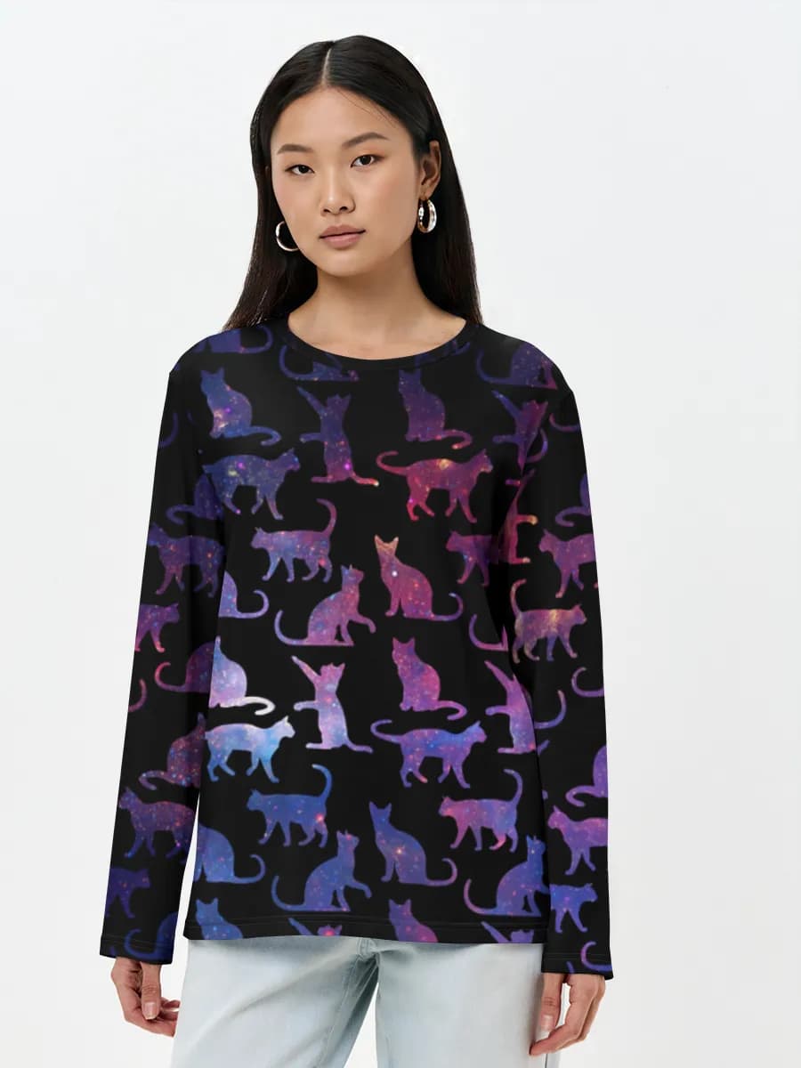 Women's long sleeve shirt. Cotton