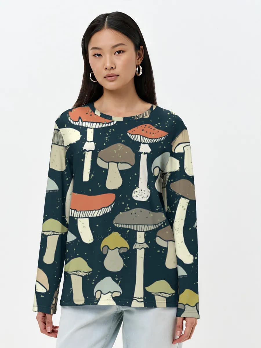 Women's long sleeve shirt. Cotton