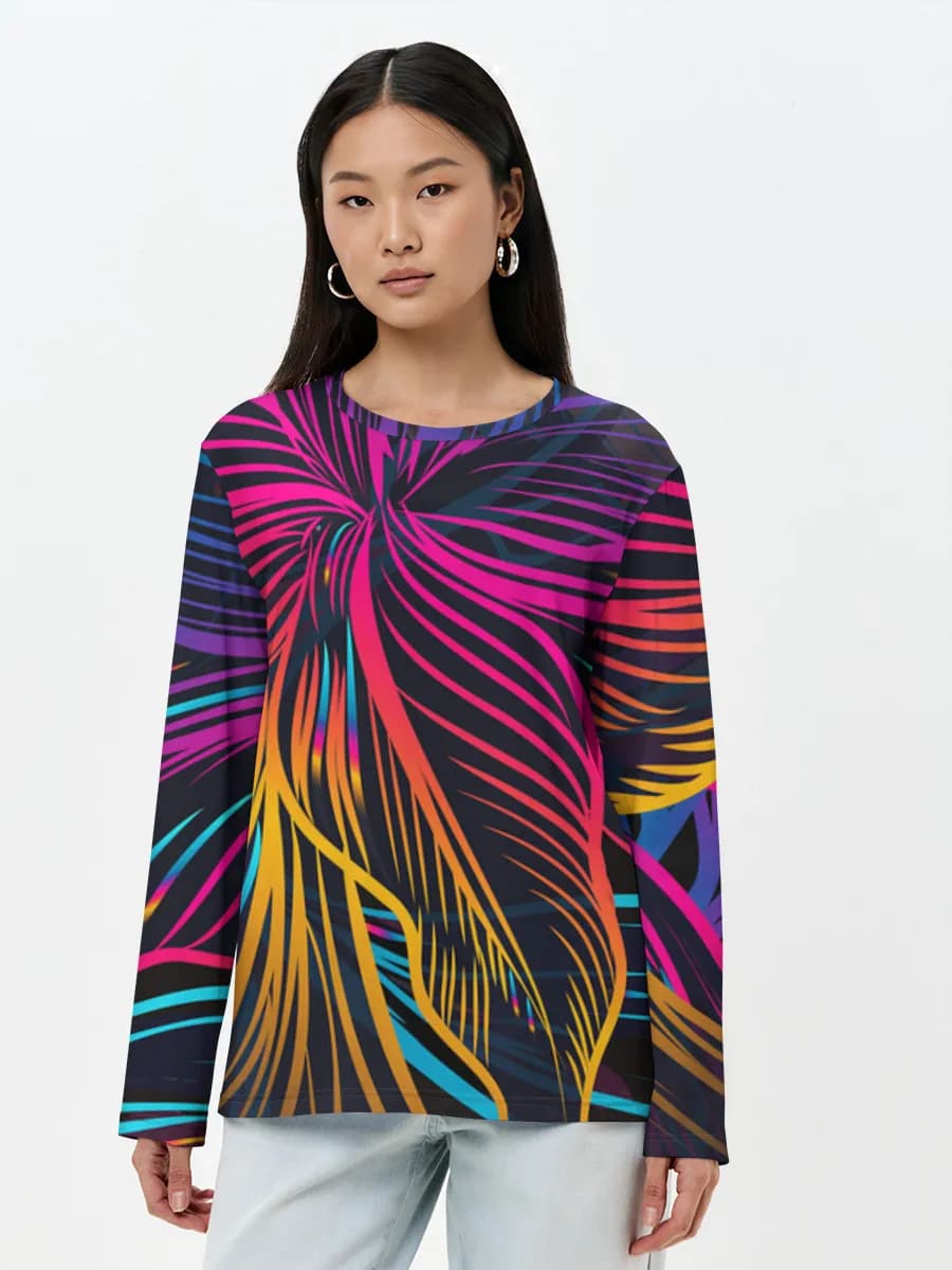 Women's long sleeve shirt. Cotton