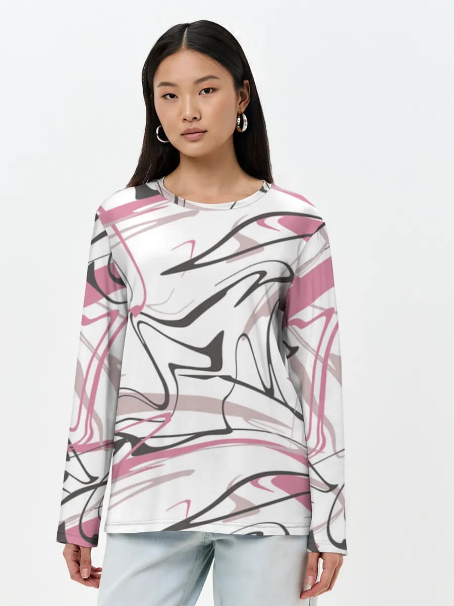 Women's long sleeve shirt. Cotton