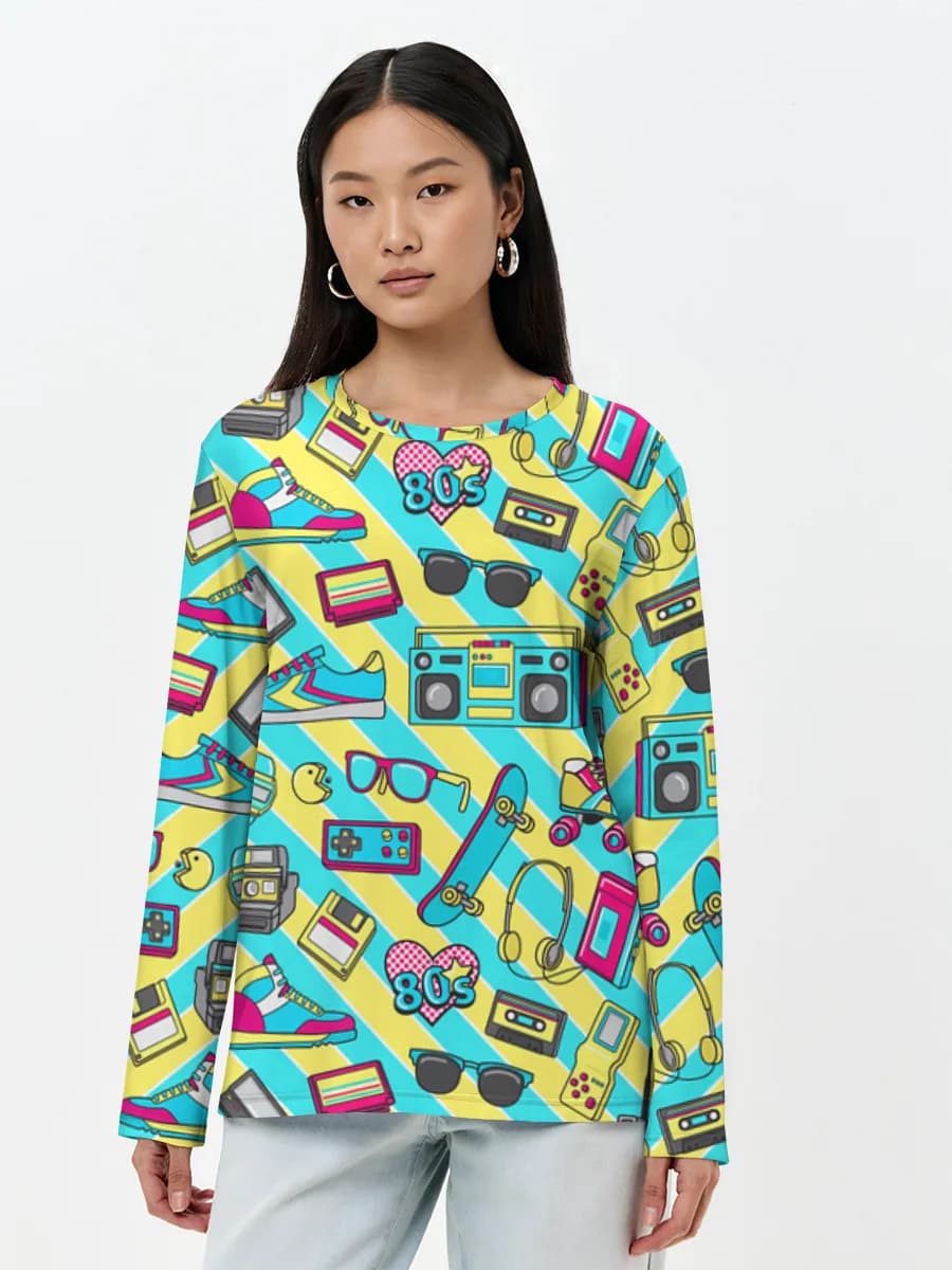Women's long sleeve shirt. Cotton