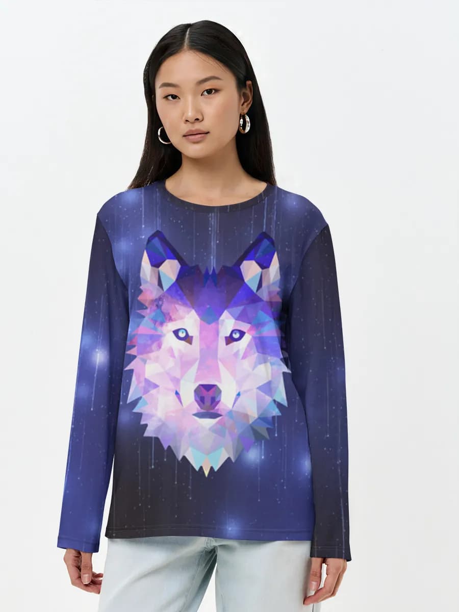 Women's long sleeve shirt. Cotton