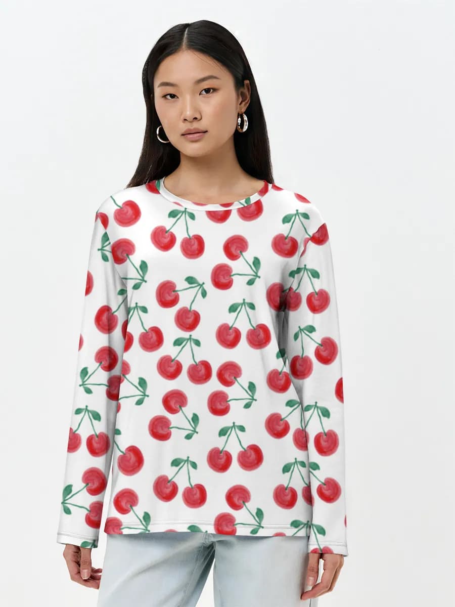 Women's long sleeve shirt. Cotton