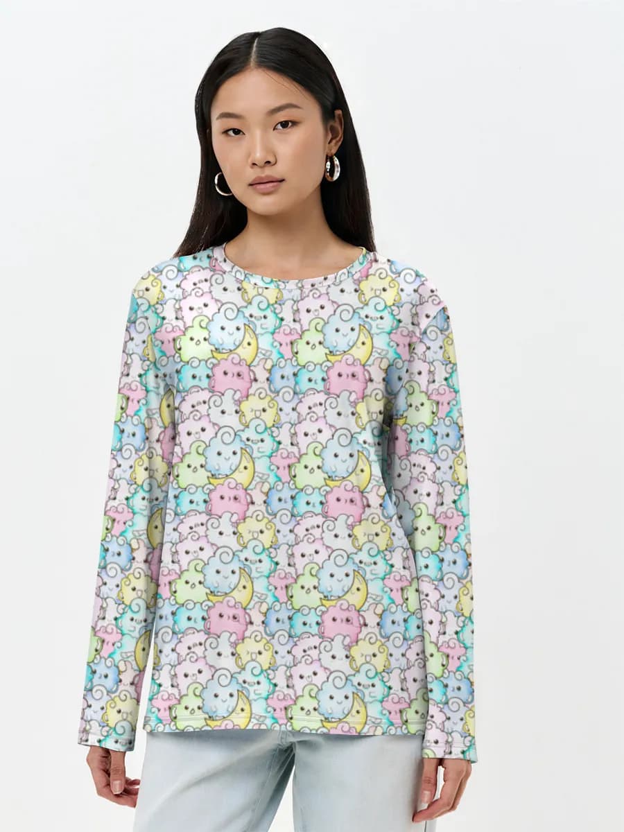 Women's long sleeve shirt. Cotton