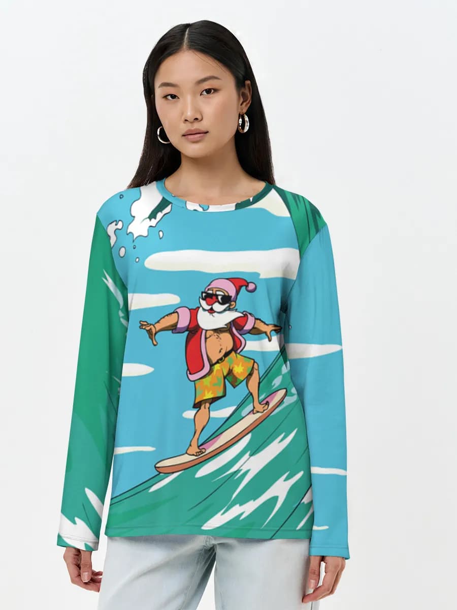 Women's long sleeve shirt. Cotton
