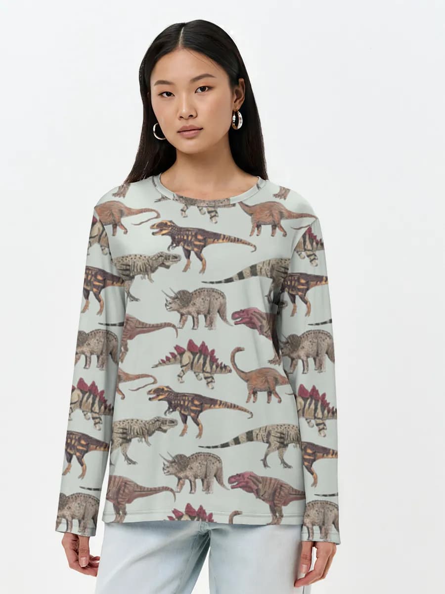 Women's long sleeve shirt. Cotton