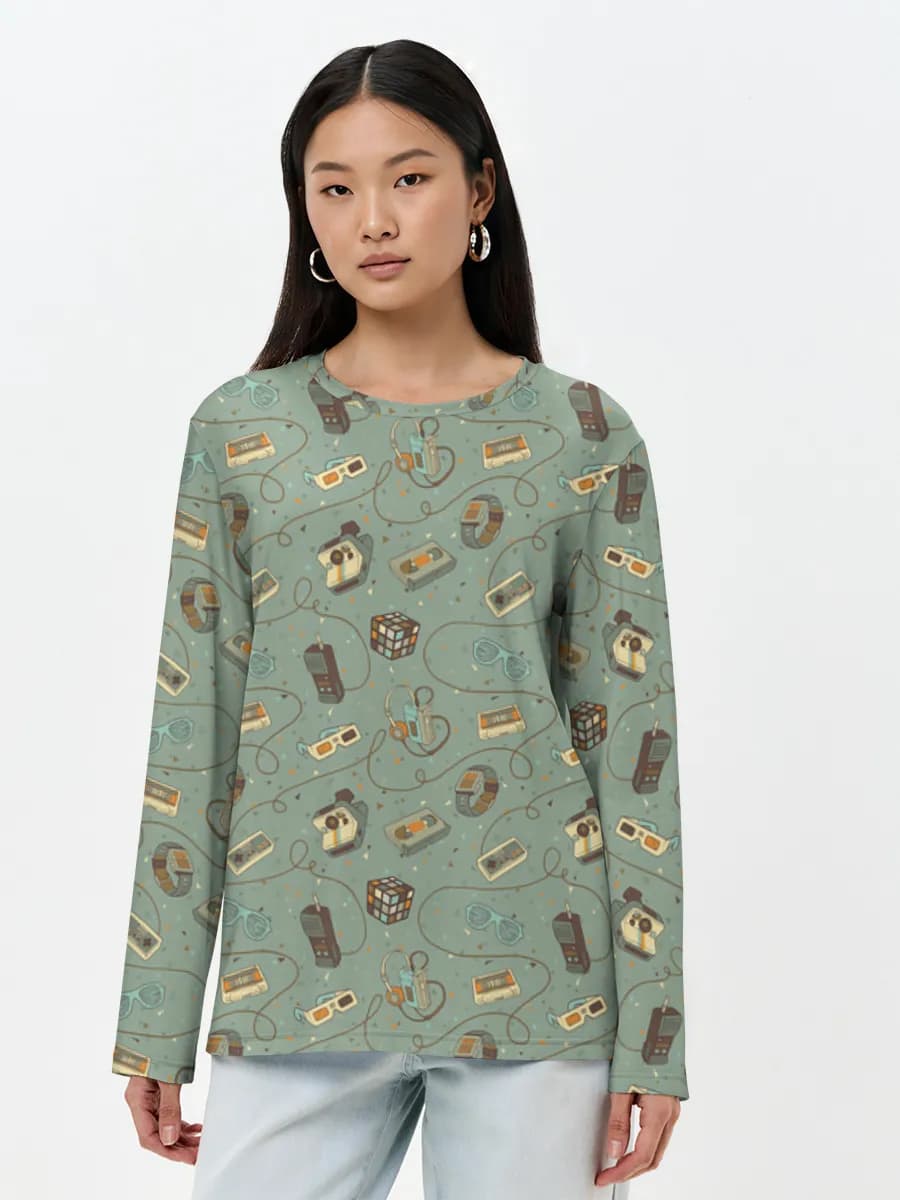 Women's long sleeve shirt. Cotton