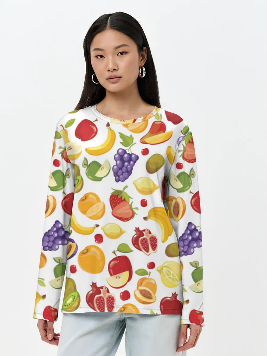 Women's long sleeve shirt. Cotton