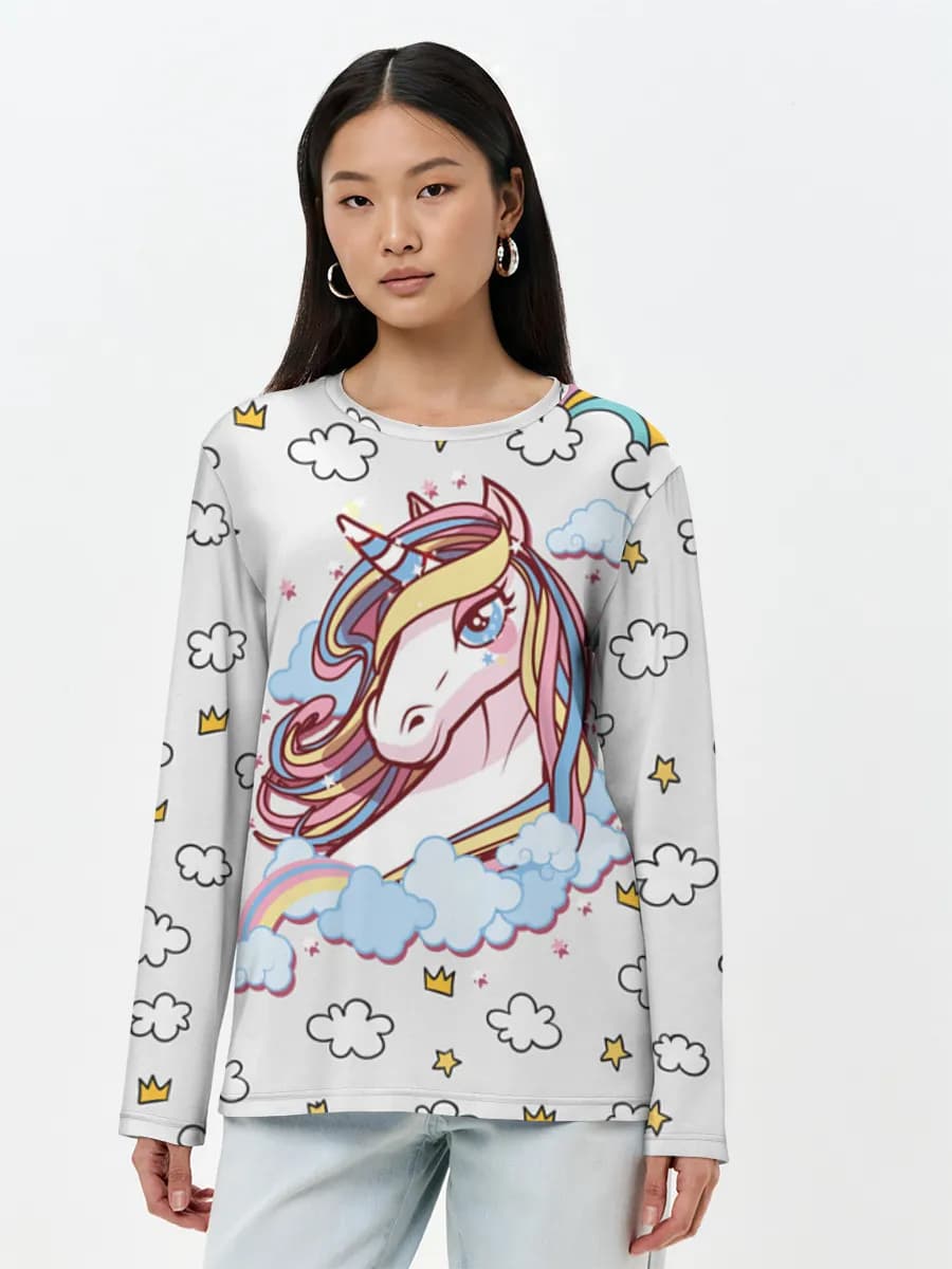 Women's long sleeve shirt. Cotton