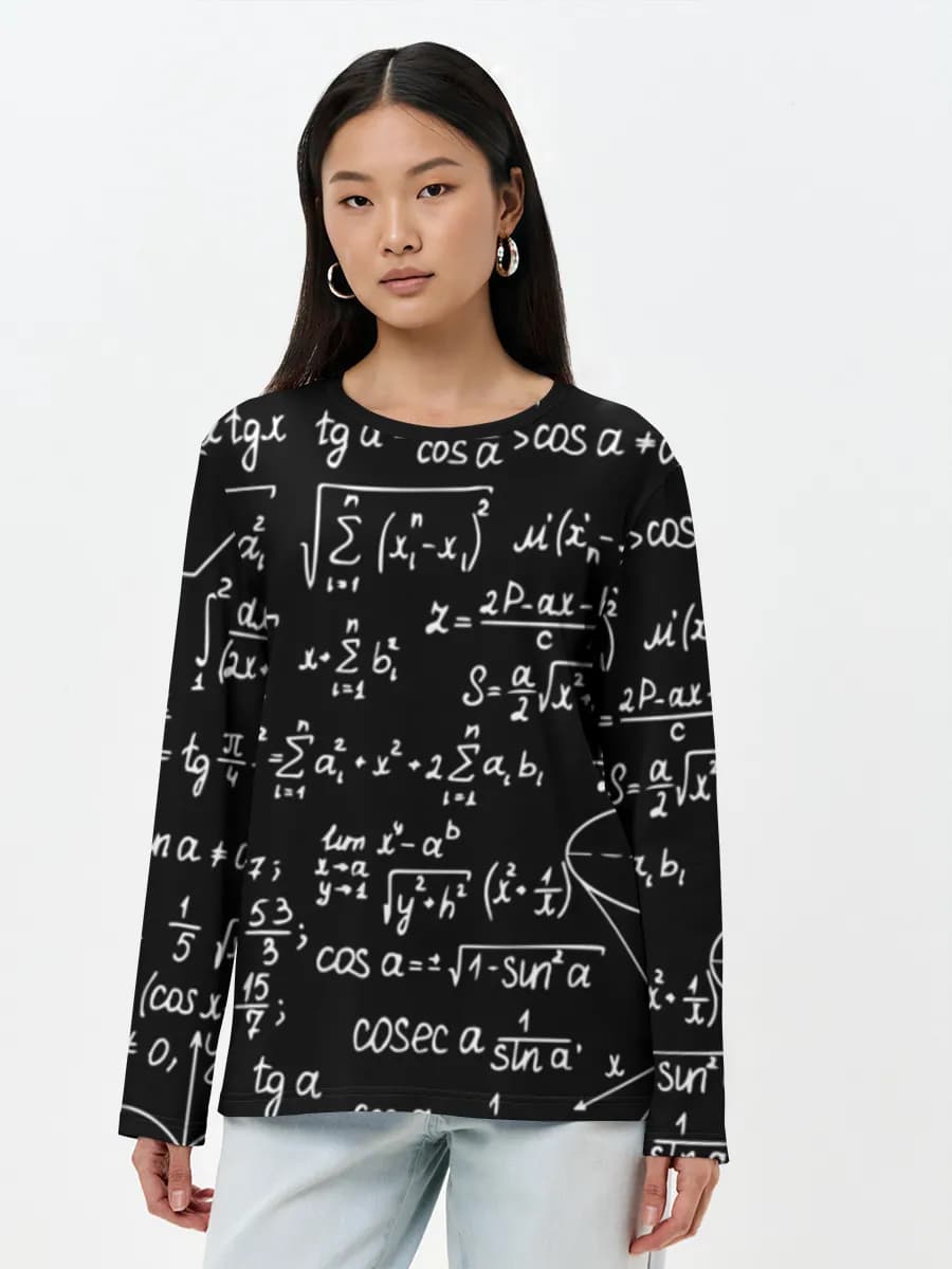 Women's long sleeve shirt. Cotton