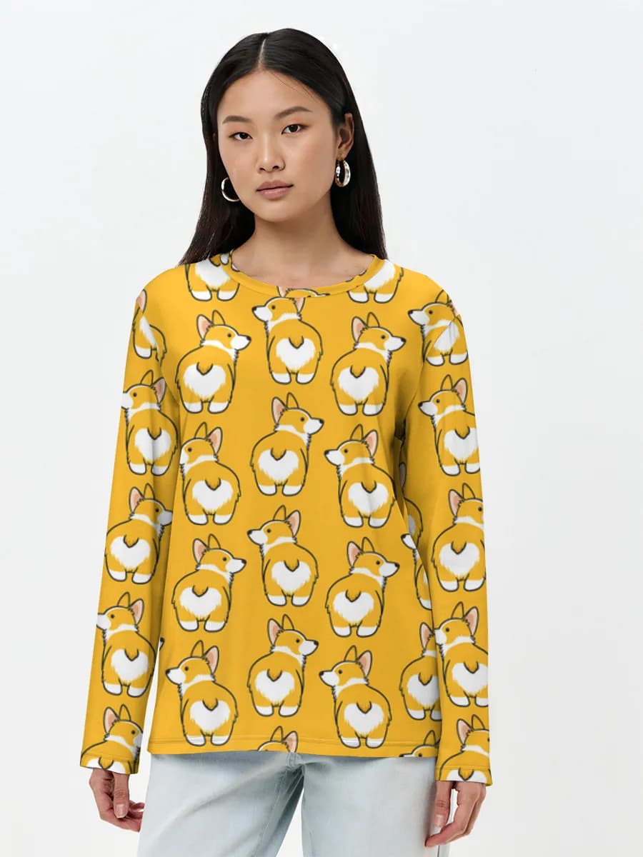 Women's long sleeve shirt. Cotton