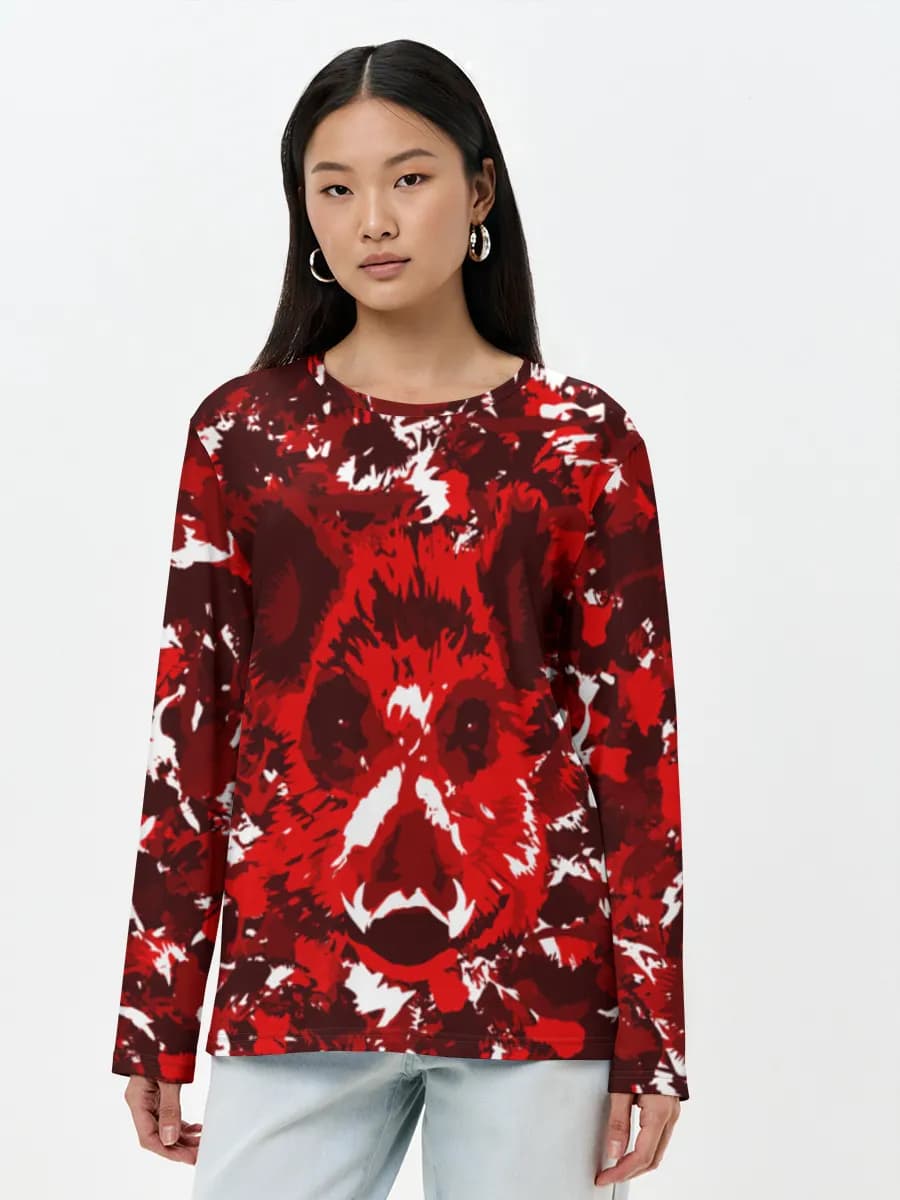 Women's long sleeve shirt. Cotton