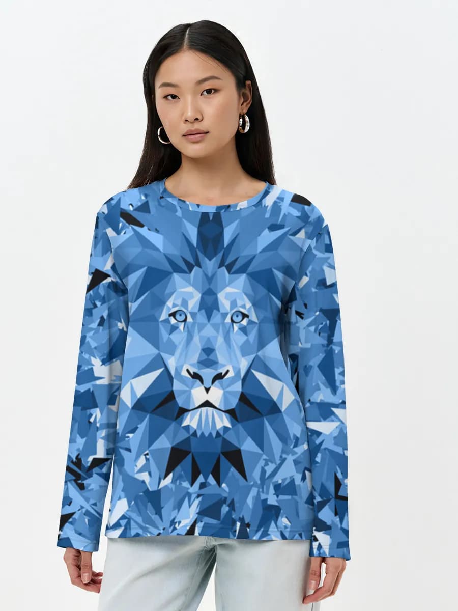 Damen Baumwoll Langarmshirt