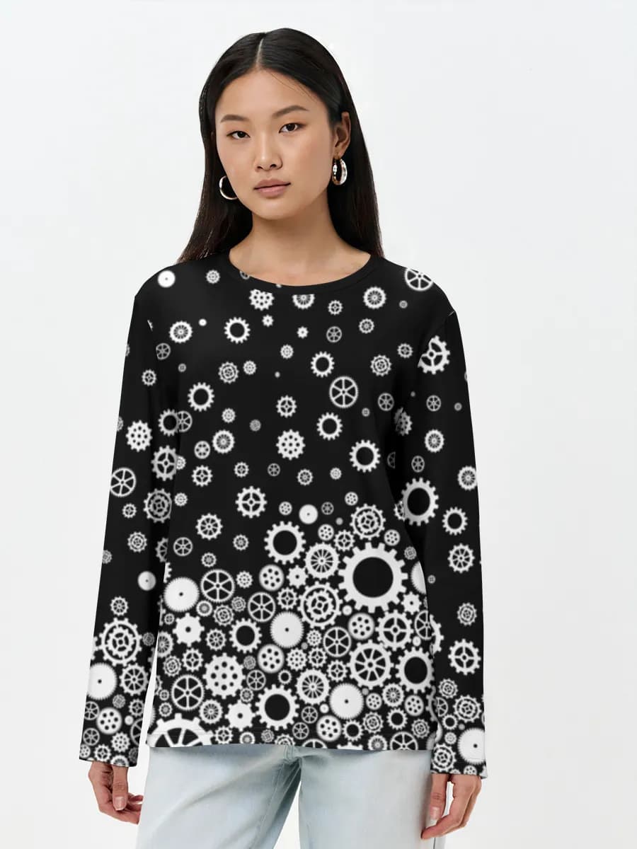 Women's long sleeve shirt. Cotton