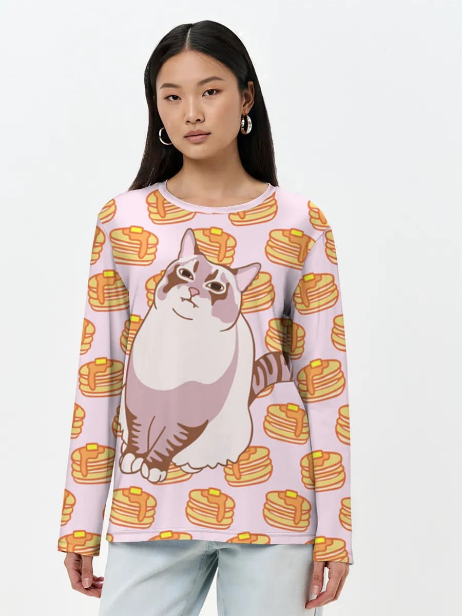 Women's long sleeve shirt. Cotton