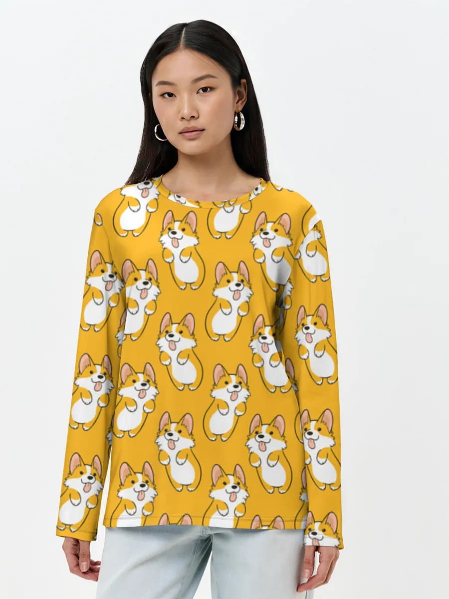 Women's long sleeve shirt. Cotton