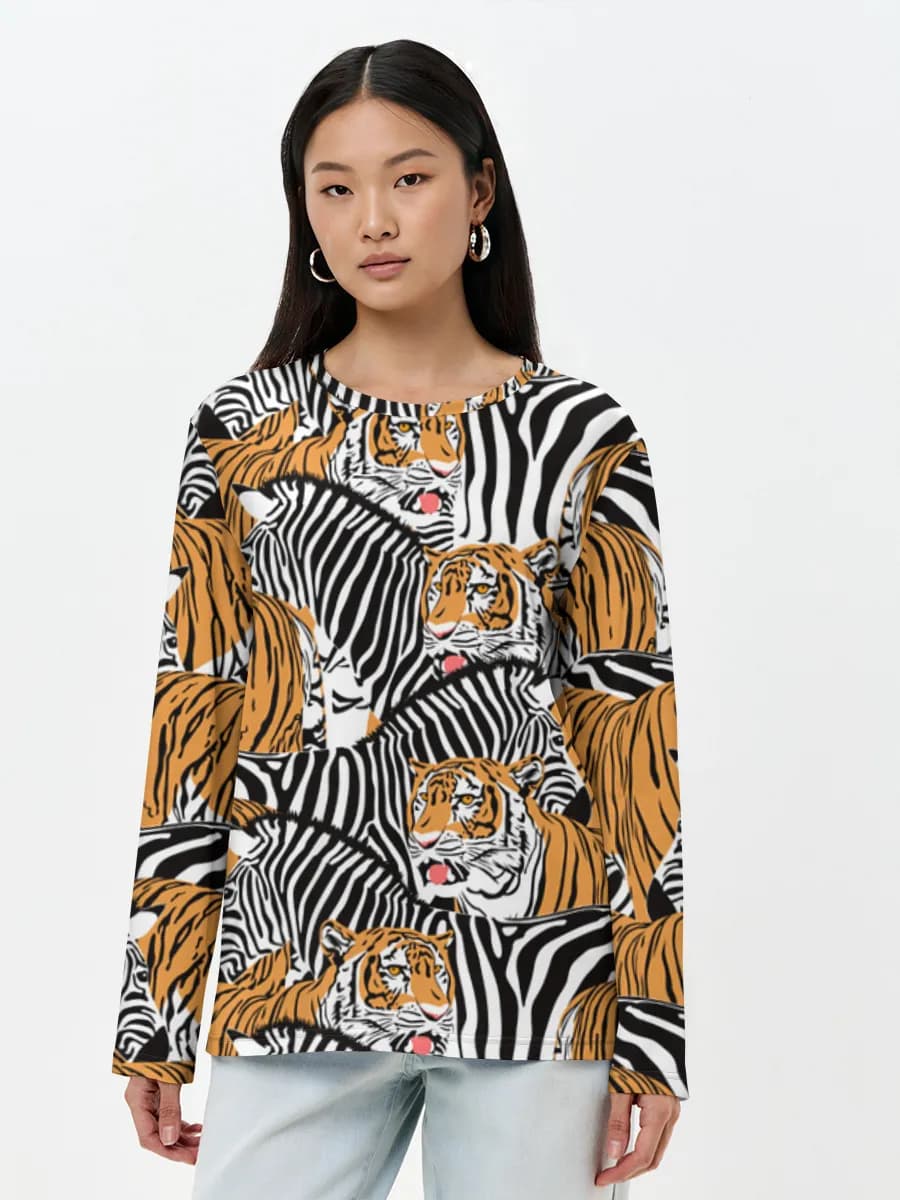 Women's long sleeve shirt. Cotton