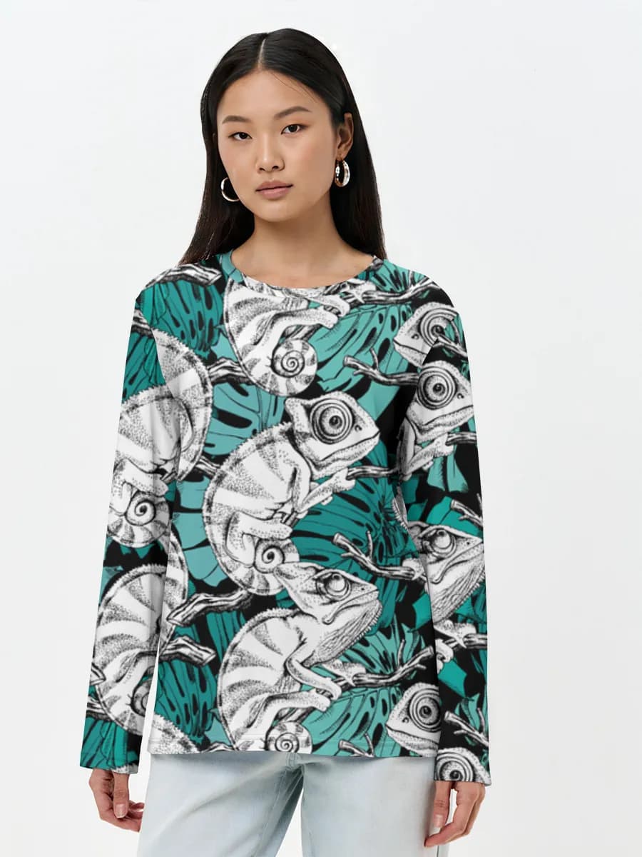 Women's long sleeve shirt. Cotton