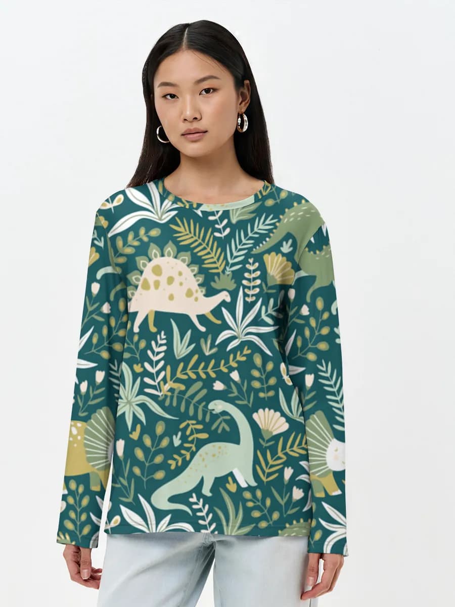 Women's long sleeve shirt. Cotton