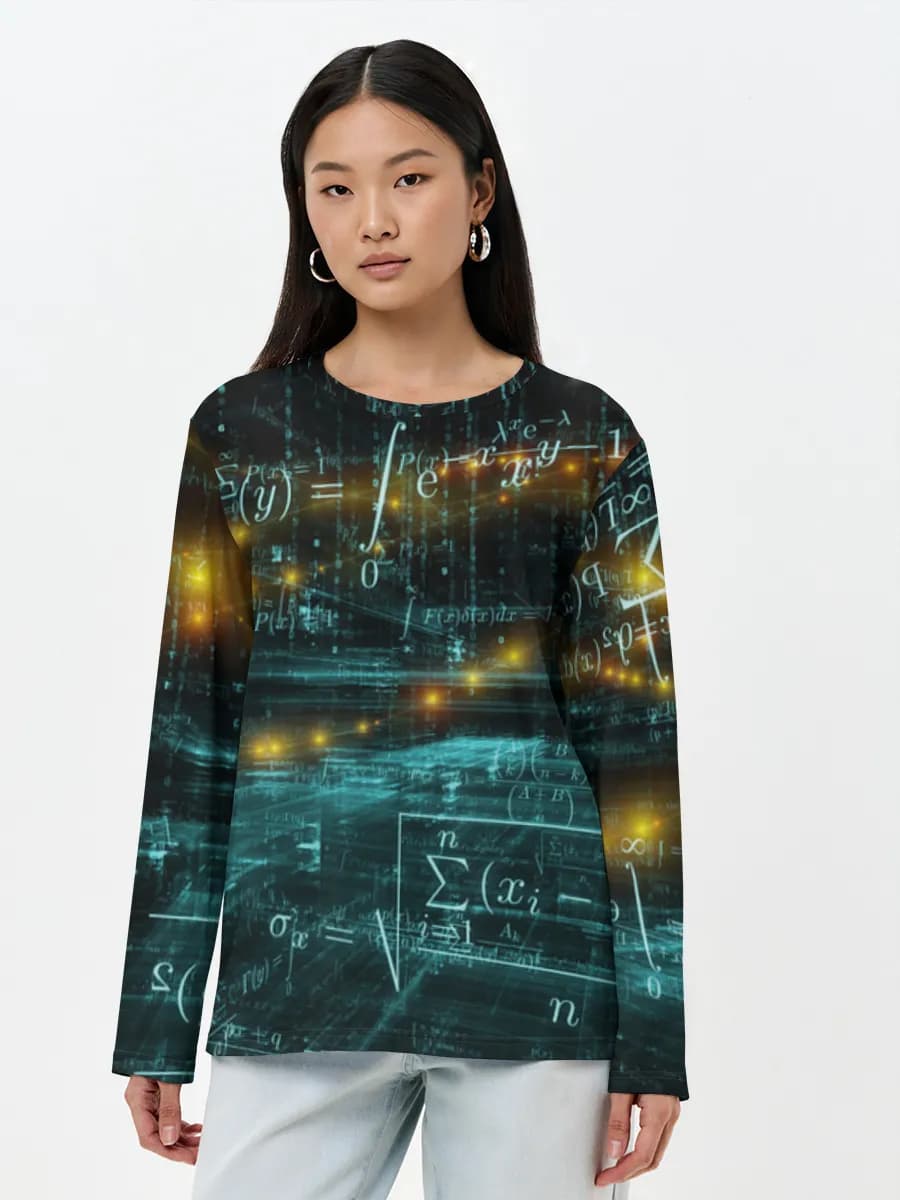 Women's long sleeve shirt. Cotton
