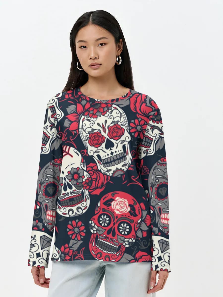 Women's long sleeve shirt. Cotton