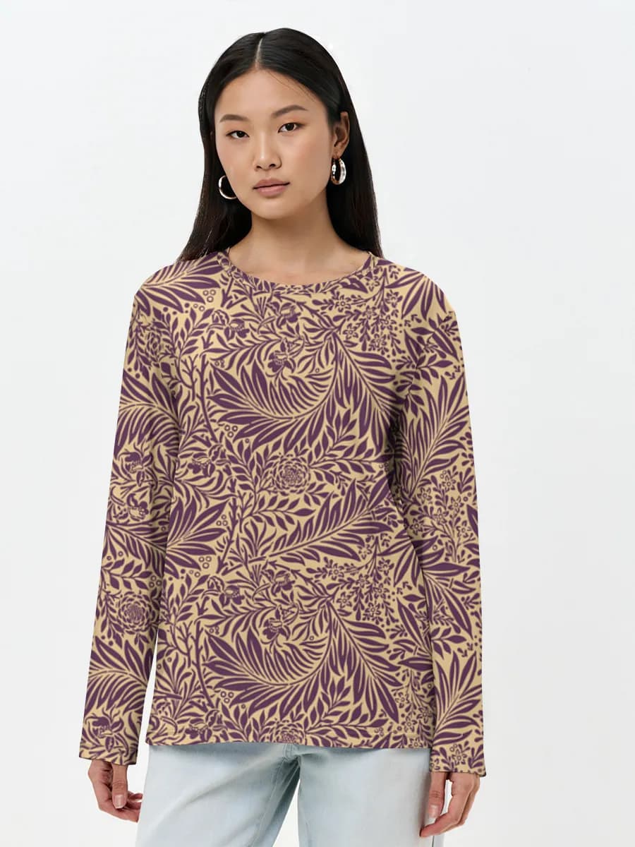 Women's long sleeve shirt. Cotton