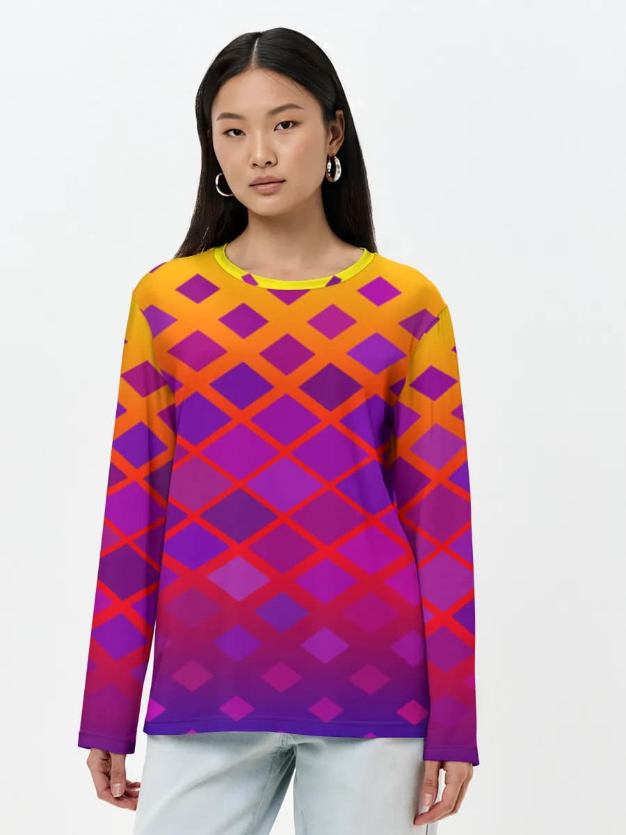 Women's long sleeve shirt. Cotton