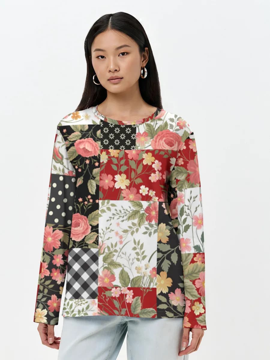 Women's long sleeve shirt. Cotton