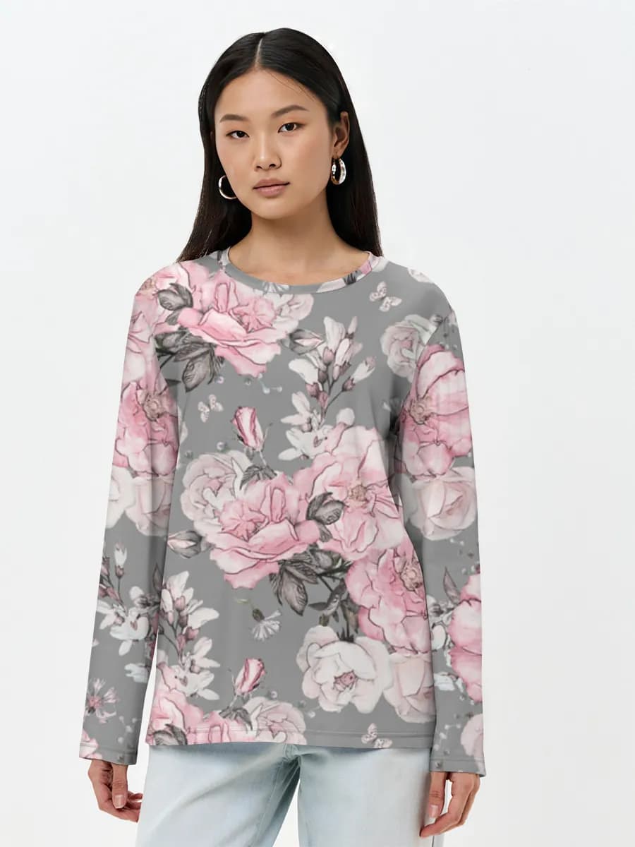 Women's long sleeve shirt. Cotton