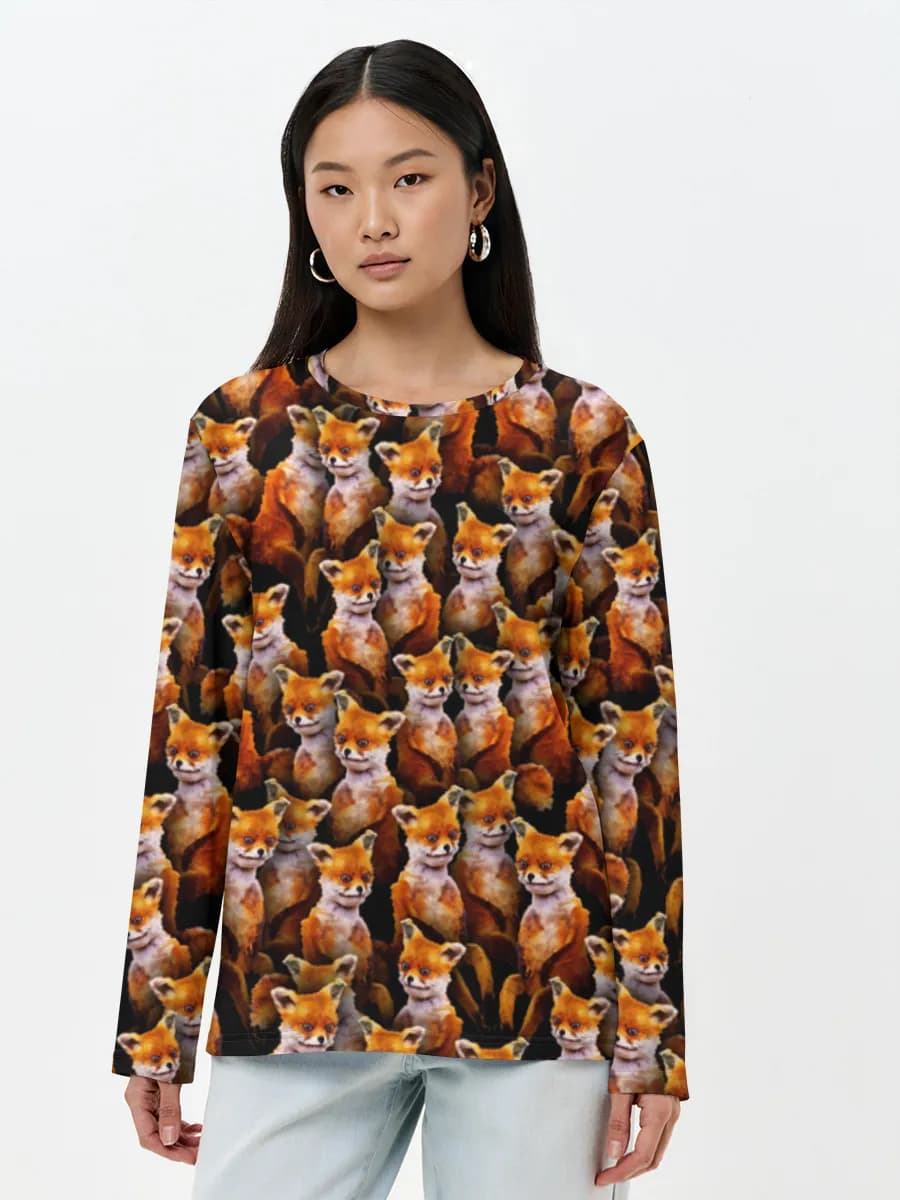 Women's long sleeve shirt. Cotton