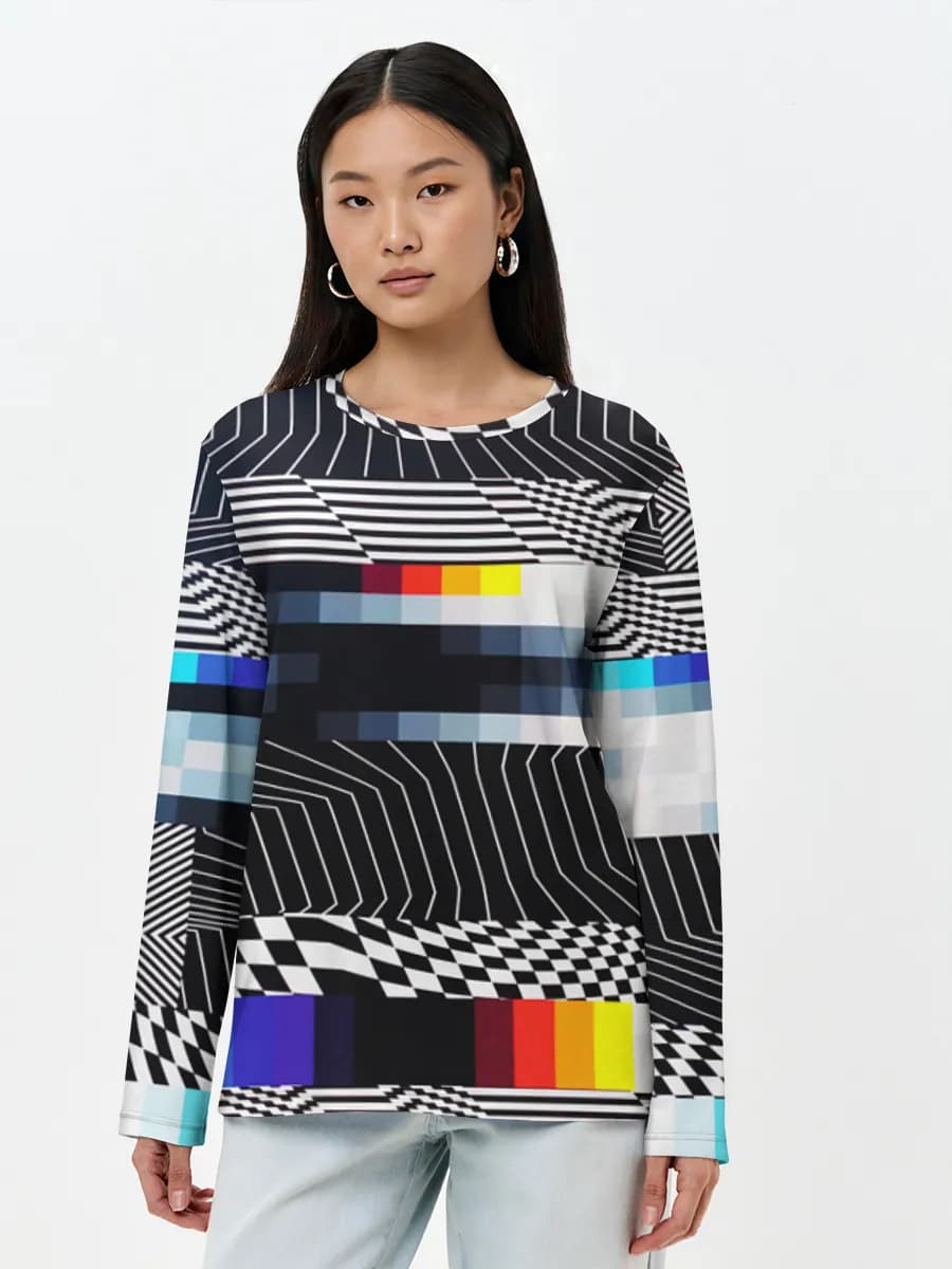 Women's long sleeve shirt. Cotton